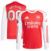 Arsenal 2025/26 Home Long Sleeve Custom Jersey Red - Adidas sale
