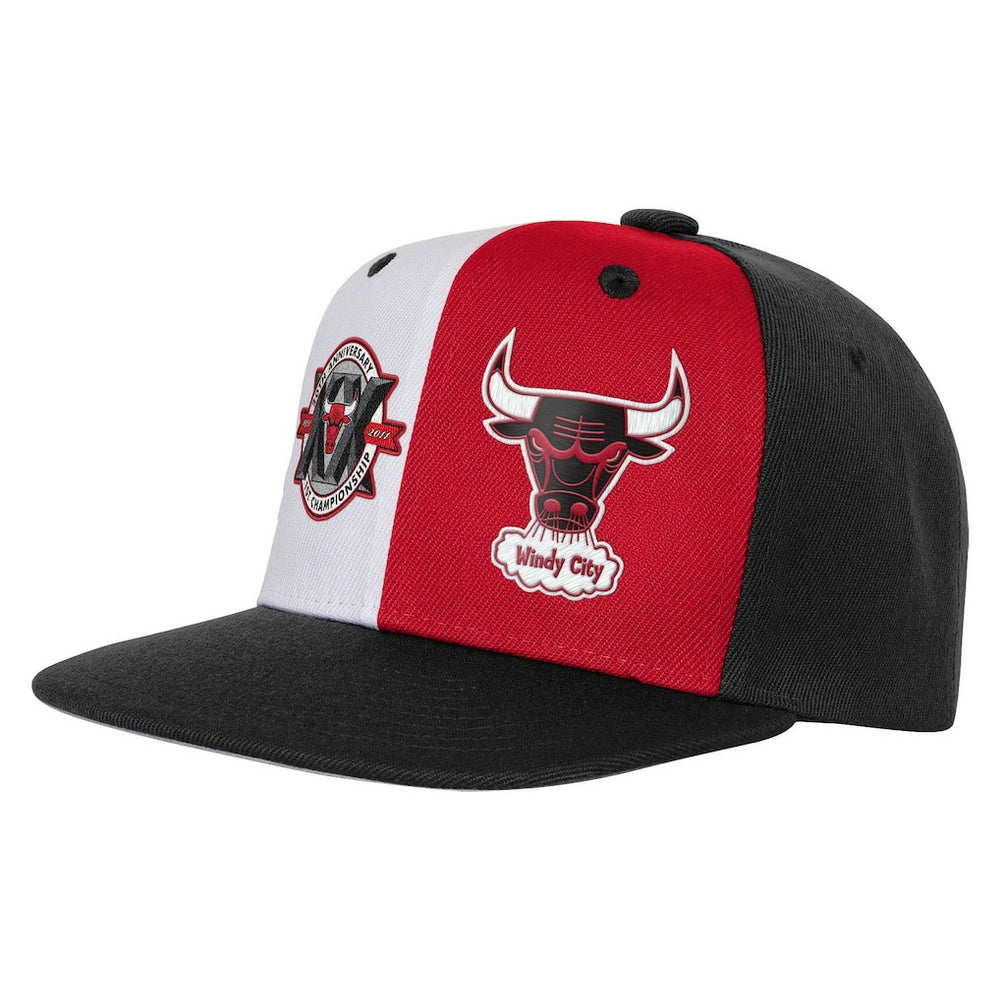 Chicago Bulls Youth 20th Anniversary Duo Front Snapback Hat Black | Mitchell & Ness discount