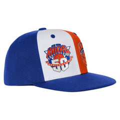 New York Knicks Youth 50th Anniversary Duo Front Snapback Hat Blue | Mitchell & Ness discount