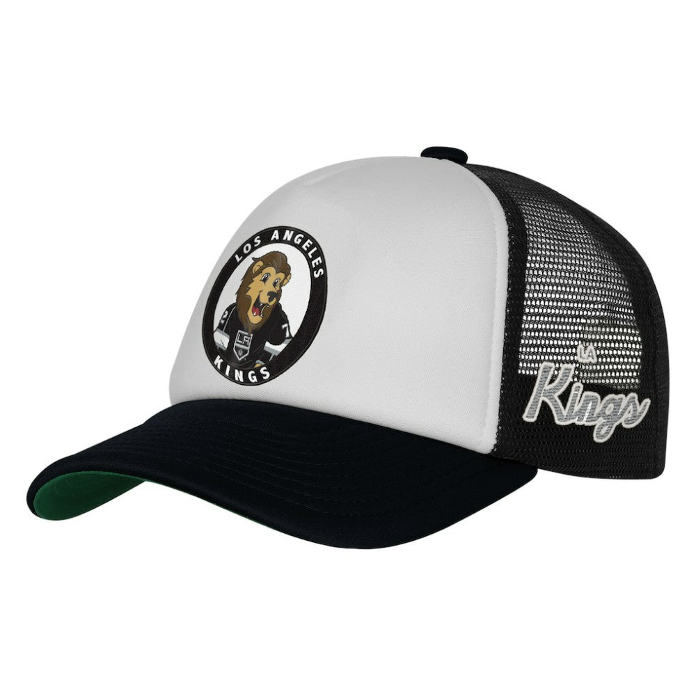 Los Angeles Kings Mitchell & Ness Youth Mascot Adjustable Trucker Hat - White - NHL 203109691
