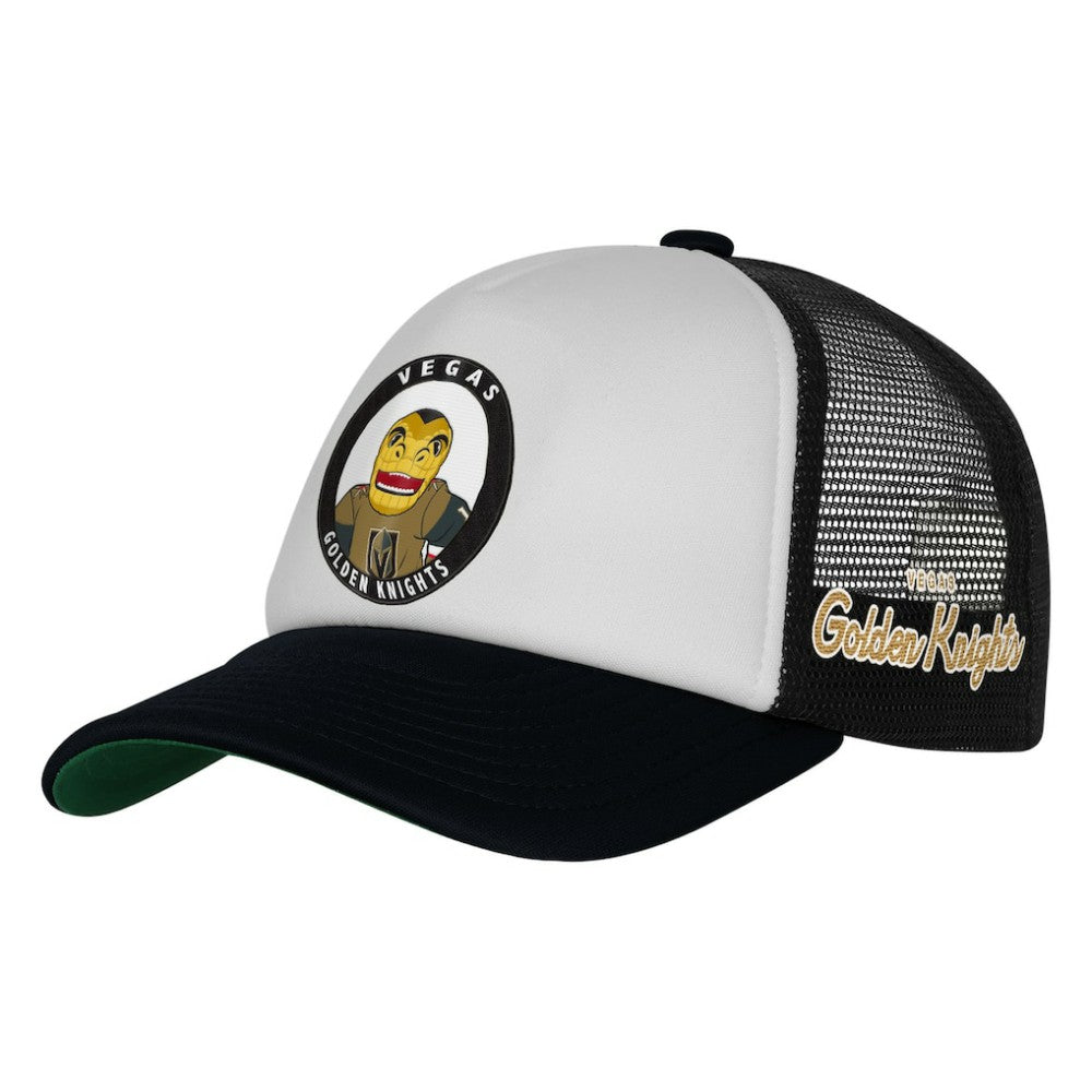 Vegas Golden Knights Mitchell & Ness Youth Mascot Adjustable Trucker Hat - White - NHL 203109698