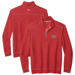 San Francisco 49ers Big & Tall Montego Bay Half-Zip Pullover Scarlet