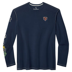 Chicago Bears Oasis Endzone Lux Long Sleeve T-Shirt Navy