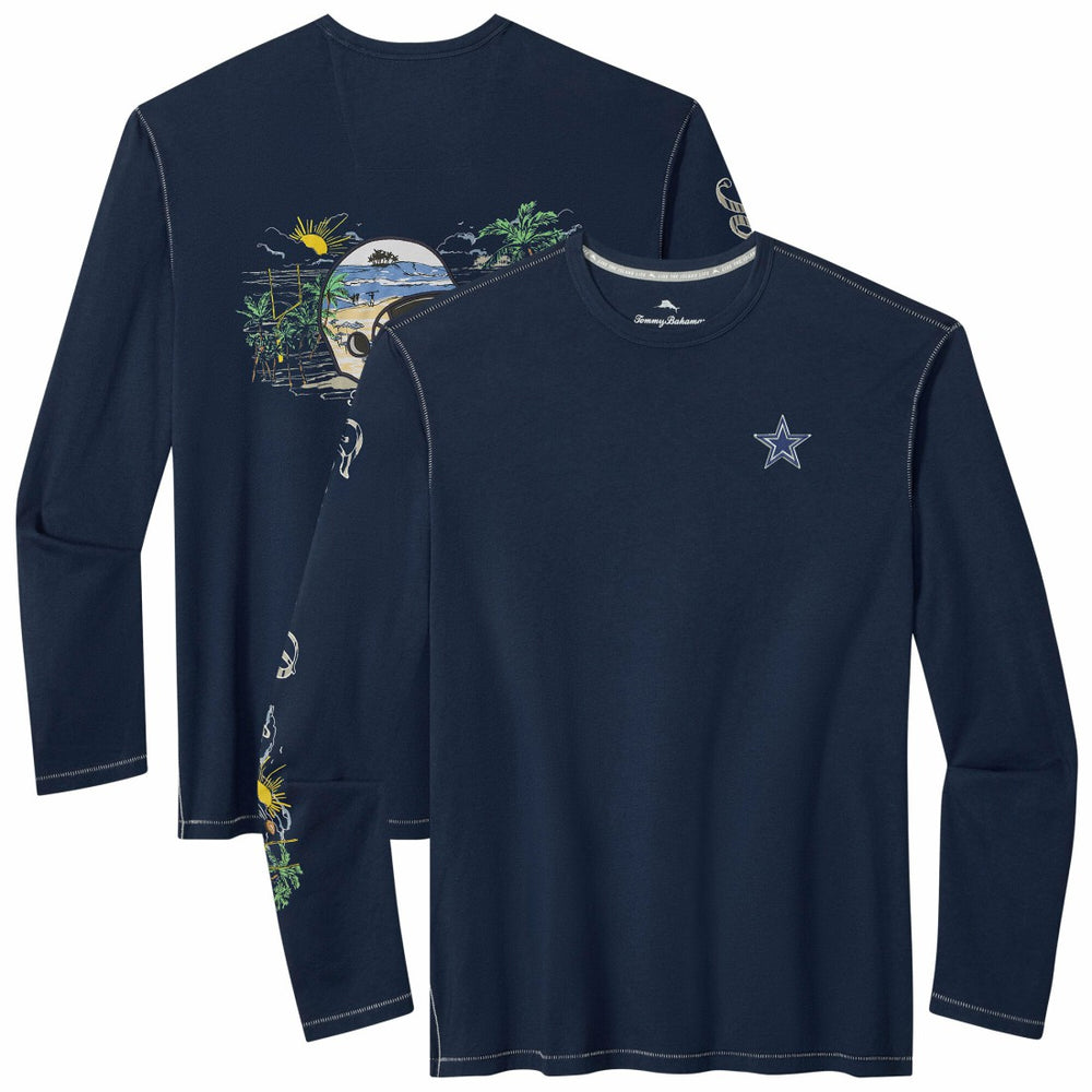 Dallas Cowboys Oasis Endzone Lux Long Sleeve T-Shirt Navy