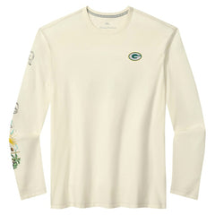 Green Bay Packers Oasis Endzone Lux Long Sleeve T-Shirt Cream