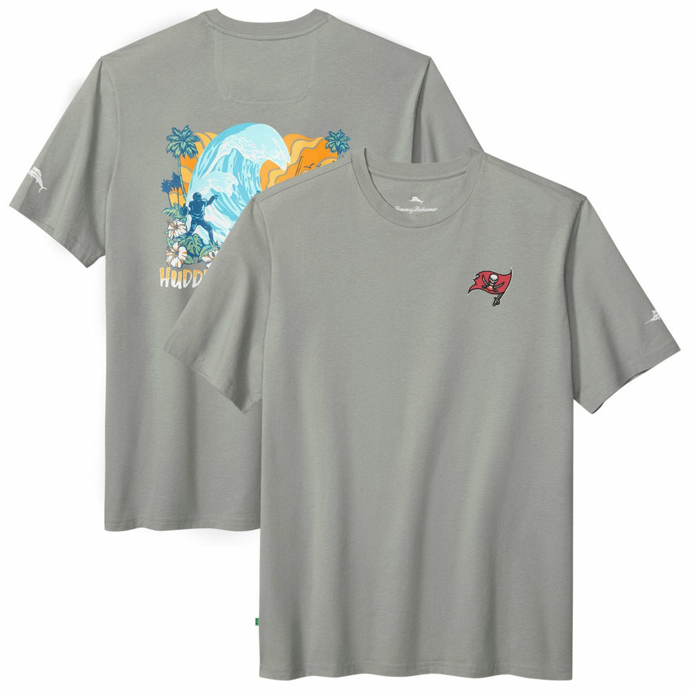 Tampa Bay Buccaneers Huddle & Hang Tens T-Shirt Gray
