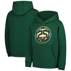 Minnesota Wild Mitchell & Ness Youth 25 Year Hoodie - Green - NHL 203110437