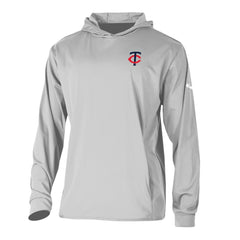 Minnesota Twins Columbia Long Drive Pullover Hoodie - Gray - Columbia Lifestyle