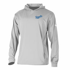 Kansas City Royals Columbia Long Drive Pullover Hoodie - Gray - Columbia Sale