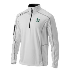Athletics Columbia Omni-Wick Shotgun Quarter-Zip Pullover - White - Columbia Sale