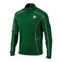 Athletics Columbia Omni-Wick Shotgun Quarter-Zip Pullover - Green - Columbia Sale