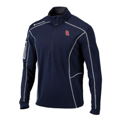 St. Louis Cardinals Columbia Omni-Wick Shotgun Quarter-Zip Pullover - Navy - Columbia Discount