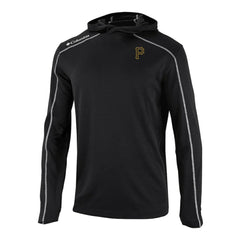 Pittsburgh Pirates Columbia Omni-Wick Shotgun Pullover Hoodie - Black - Columbia Sale