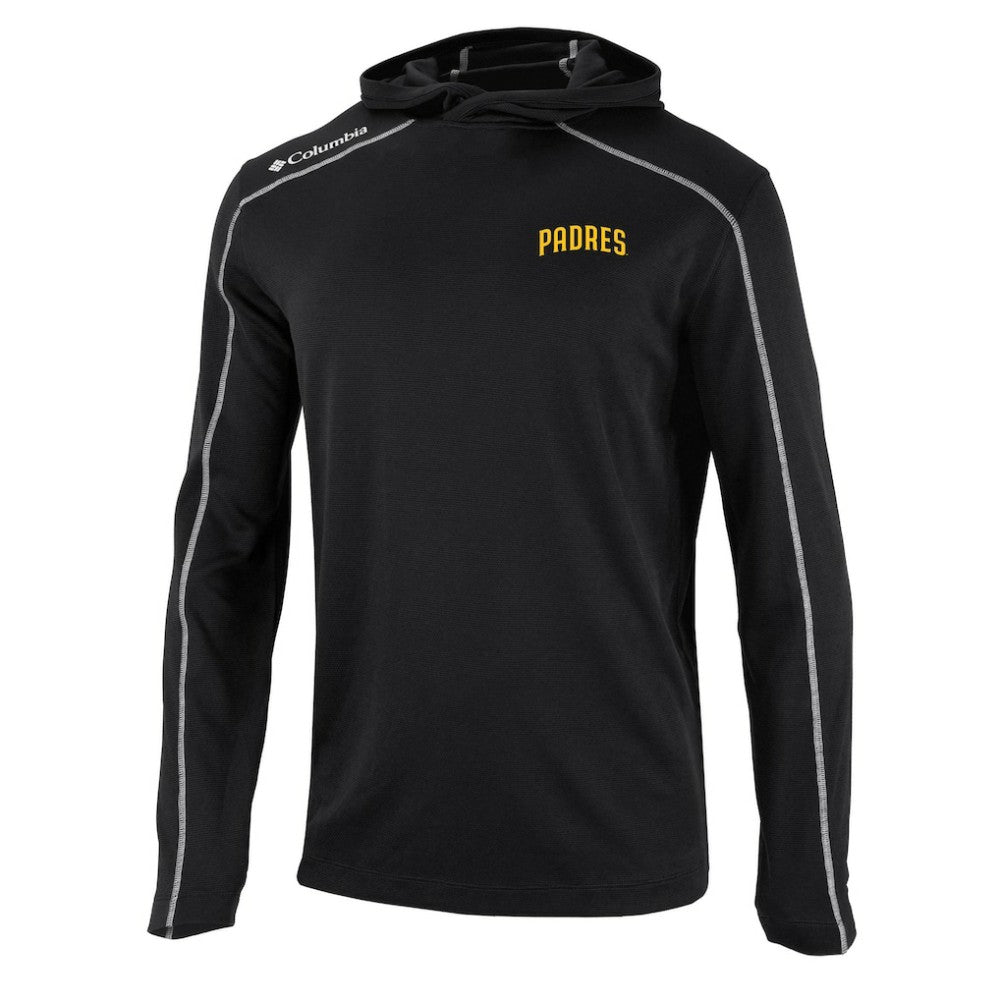 San Diego Padres Columbia Omni-Wick Shotgun Pullover Hoodie - Black - Columbia Lifestyle