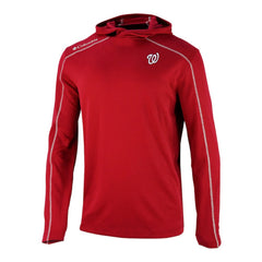 Washington Nationals Columbia Omni-Wick Shotgun Pullover Hoodie - Red - Columbia on Sale