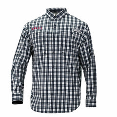 Los Angeles Angels Columbia Super Tamiami Omni-Shade Long Sleeve Button-Down Shirt - Navy - Columbia Lifestyle
