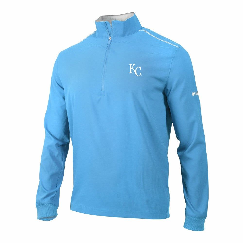 Kansas City Royals Columbia Omni-Wick Bogey's Paradise Quarter-Zip Pullover - Light Blue - Columbia Lifestyle