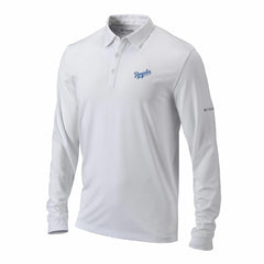 Kansas City Royals Columbia Omni-Wick Pin High Long Sleeve Polo - White - Columbia Online