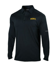 San Diego Padres Columbia Omni-Wick Pin High Long Sleeve Polo - Black - Columbia Sale