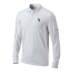 Chicago White Sox Columbia Omni-Wick Pin High Long Sleeve Polo - White - Columbia Lifestyle
