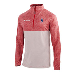 Boston Red Sox Columbia Omni-Wick Raglan Rockin' It Quarter-Zip Pullover - Red - Columbia Lifestyle
