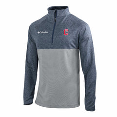 Cleveland Guardians Columbia Omni-Wick Raglan Rockin' It Quarter-Zip Pullover - Navy - Columbia Discount