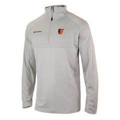 Baltimore Orioles Columbia Omni-Wick Raglan Rockin' It Quarter-Zip Pullover - Gray - Columbia Sale