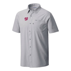 Washington Nationals Columbia Slack Tide Omni-Wick Button-Up Camp Shirt - Gray - Columbia Sale