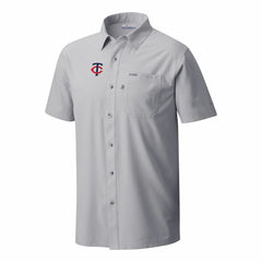 Minnesota Twins Columbia Slack Tide Omni-Wick Button-Up Camp Shirt - Gray - Columbia Sale