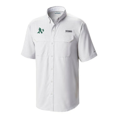 Athletics Columbia Omni-Wick Low Drag Offshore Button-Up Shirt - White - Columbia Discount