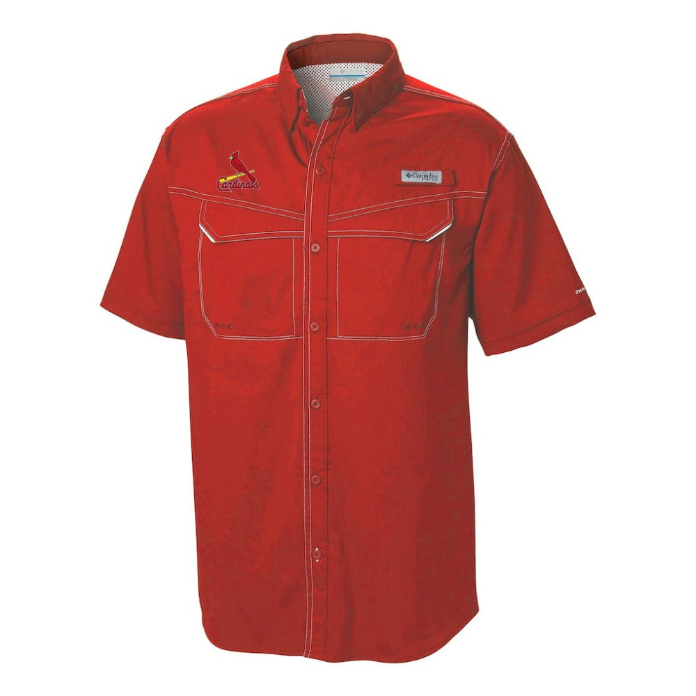 St. Louis Cardinals Columbia Omni-Wick Low Drag Offshore Button-Up Shirt - Red - Columbia Online