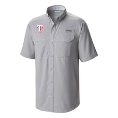 Texas Rangers Columbia Omni-Wick Low Drag Offshore Button-Up Shirt - Gray - Columbia Sale