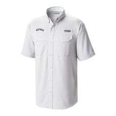 Houston Astros Columbia Omni-Wick Low Drag Offshore Button-Up Shirt - White - Columbia Sale