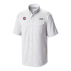 Chicago Cubs Columbia Omni-Wick Low Drag Offshore Button-Up Shirt - White - Columbia Discount