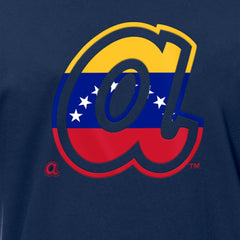 Atlanta Braves New Era Venezuelan Flag Logo T-Shirt - Navy - New Era Sale