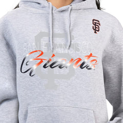 San Francisco Giants G-III 4Her by Carl Banks Women's Shadow Logo Graphic Pullover Hoodie - Heather Gray - MLB Discount