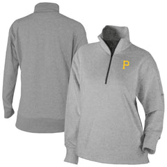 Pittsburgh Pirates Columbia Women's Birchwood Hills Quarter-Zip Pullover - Gray - Columbia Sale