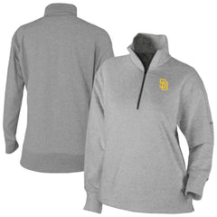 San Diego Padres Columbia Women's Birchwood Hills Quarter-Zip Pullover - Gray - Columbia on Sale