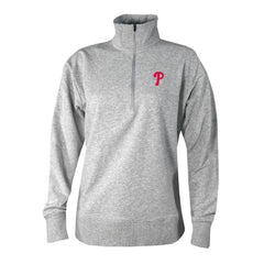Philadelphia Phillies Columbia Women's Birchwood Hills Quarter-Zip Pullover - Gray - Columbia Lifestyle