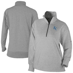 Kansas City Royals Columbia Women's Birchwood Hills Quarter-Zip Pullover - Gray - Columbia on Sale