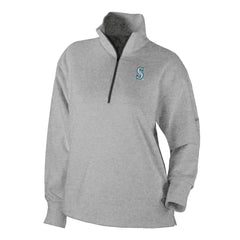 Seattle Mariners Columbia Women's Birchwood Hills Quarter-Zip Pullover - Gray - Columbia Sale