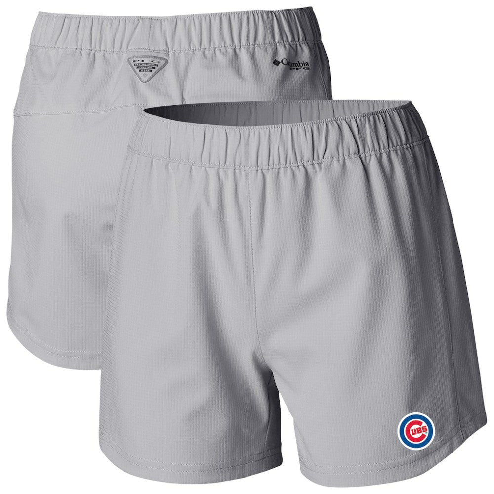 Chicago Cubs Columbia Women's Tamiami Pull-On Shorts - Gray - Columbia Lifestyle