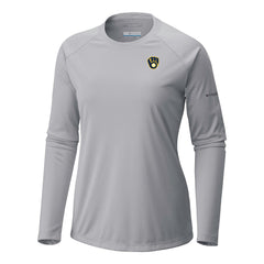 Milwaukee Brewers Columbia Tidal Tee II Long Sleeve T-Shirt - Gray - Columbia on Sale