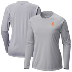 San Francisco Giants Columbia Tidal Tee II Long Sleeve T-Shirt - Gray - Columbia Online