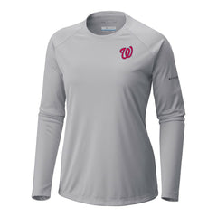 Washington Nationals Columbia Tidal Tee II Long Sleeve T-Shirt - Gray - Columbia Online