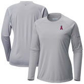 Los Angeles Angels Columbia Tidal Tee II Long Sleeve T-Shirt - Gray - Columbia Sale