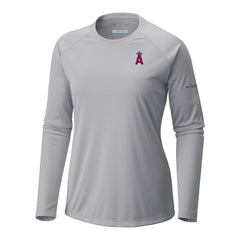 Los Angeles Angels Columbia Tidal Tee II Long Sleeve T-Shirt - Gray - Columbia Sale
