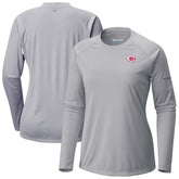 Cincinnati Reds Columbia Tidal Tee II Long Sleeve T-Shirt - Gray - Columbia Lifestyle