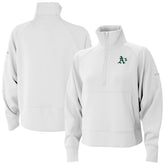 Athletics Columbia Women's Wickhams Hills Raglan Omni-Wick Quarter-Zip Pullover - White - Columbia Discount