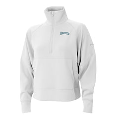 Seattle Mariners Columbia Women's Wickhams Hills Raglan Omni-Wick Quarter-Zip Pullover - White - Columbia Discount
